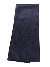 JAMIE Scarf in Pure Silk Printed Black